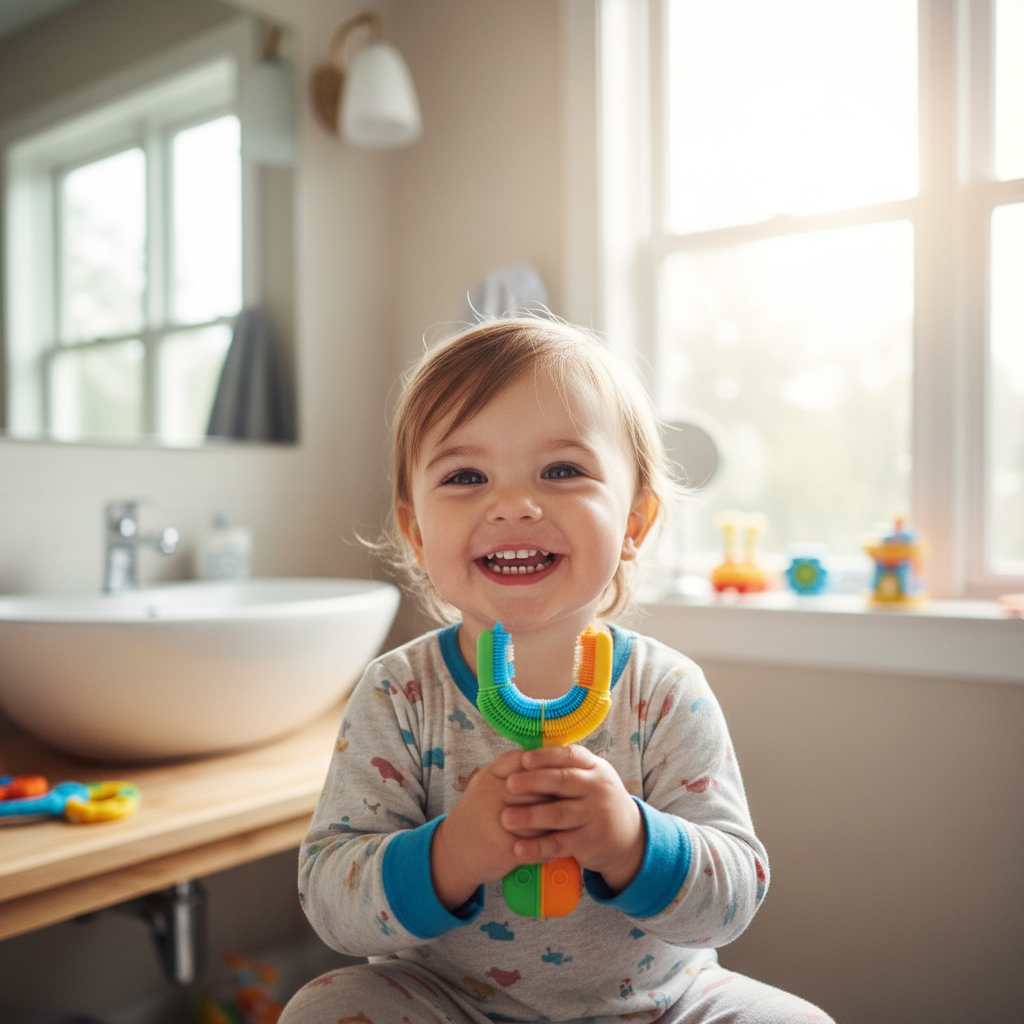 Brush Buddy™ Kids U-Shaped Automatic Toothbrush – 360° Sonic Cleaning